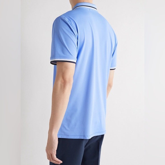 G/FORE - Tux Piqué Golf Polo Shirt - Blue - Picture 2 of 4